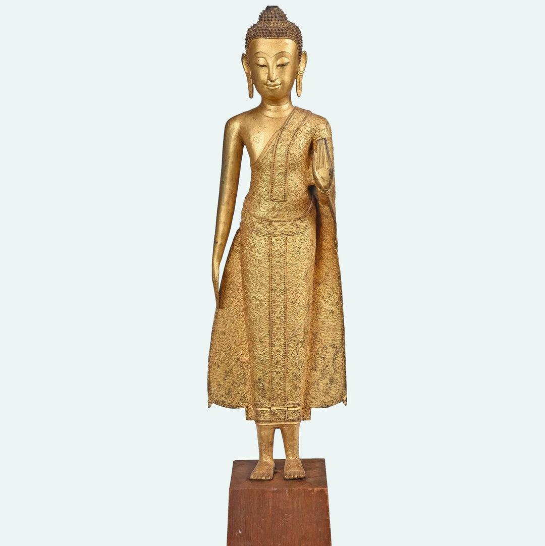 Treasure Chest: Thai Gilt Bronze Antique Buddha