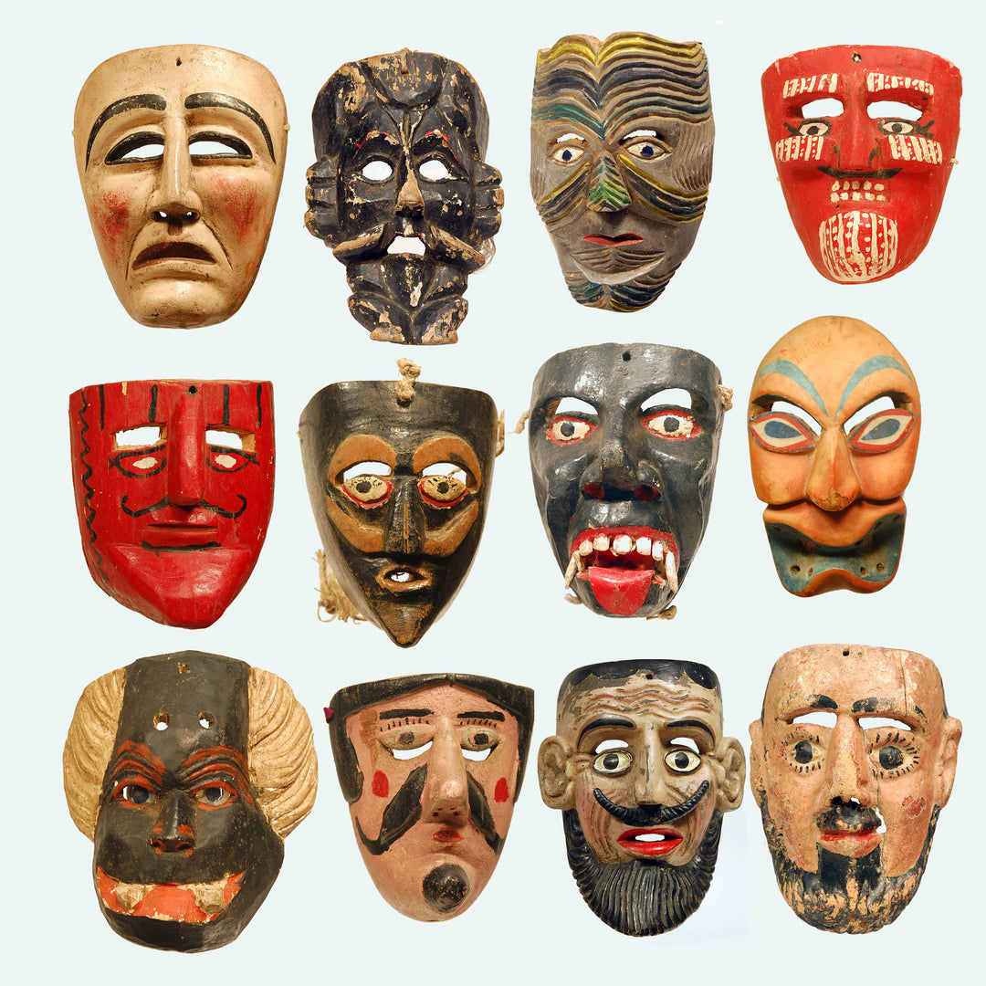 Mexican Folk Art Masks for Cinco De Mayo
