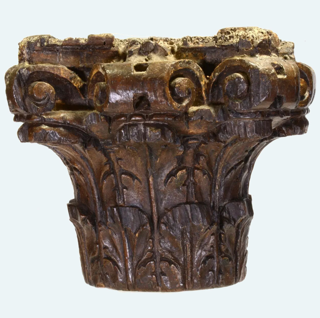 Neo Classical Oak Wood Pilaster or Capital - Art for Eternity