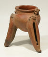 Chiriqui Pottery Tripod Vessel with Creatures at Rim