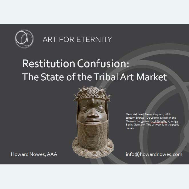 Attend Howard Nowes lecture on Benin Bronzes and the state of the Tribal Art Market - Art for Eternity