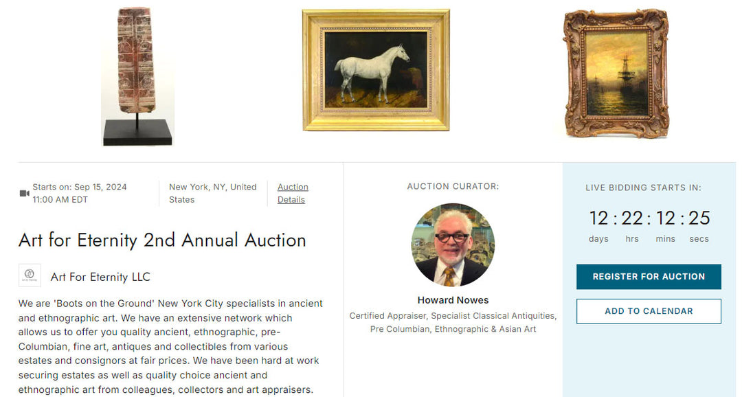 PREVIEW OUR SEPT 15th ON-LINE AUCTION NOW