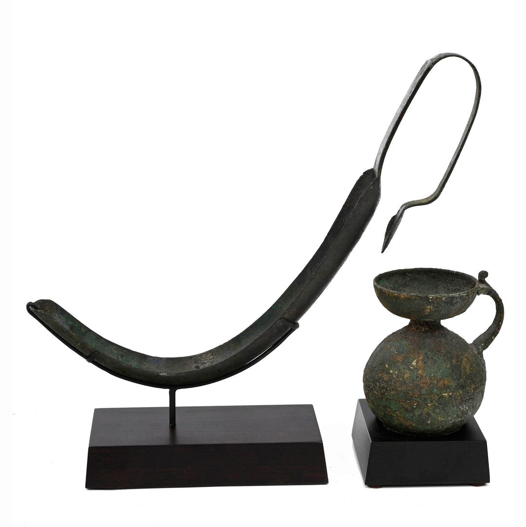 The Olympian's Kit: An Ancient Bronze Strigil and Aryballos for the Modern Athlete