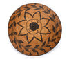 Western Apache Coiled Basketry Tray with Eight-Pointed Star Design