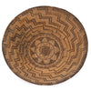 Western Apache Coiled Basketry Tray with Eight-Pointed Star Design
