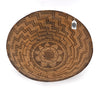 Western Apache Coiled Basketry Tray with Eight-Pointed Star Design