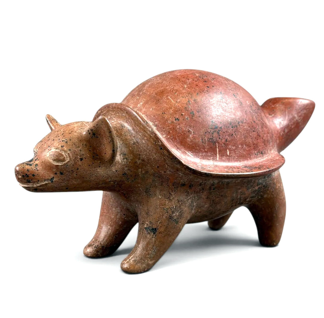 Colima Pottery Redware Armadillo Vessel