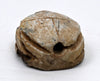 Egyptian Glazed Steatite Scarab with Geometric Motif
