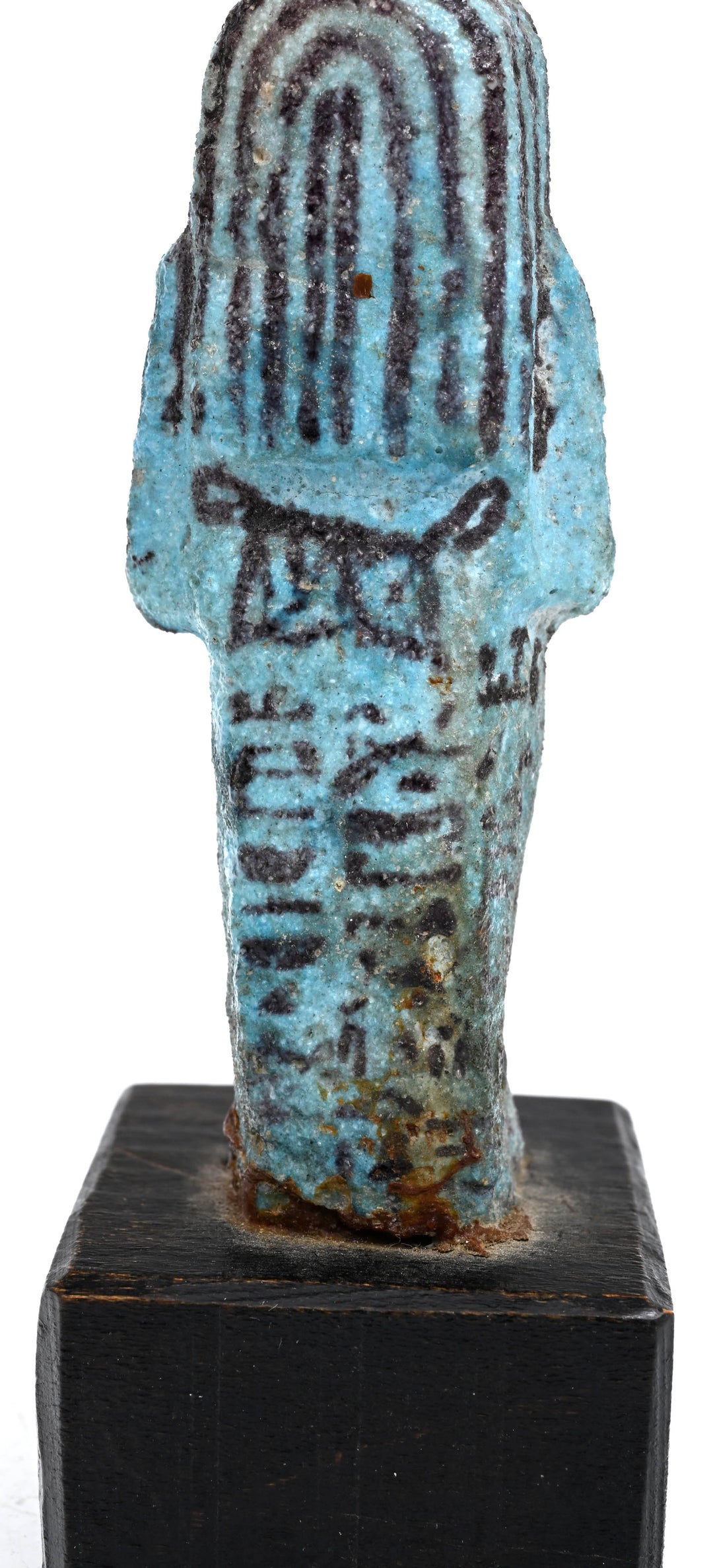 Egyptian Turquoise Blue Faience Ushabti of Iwesenhesetmut; Lady of the House and Chantress of Amun-Re