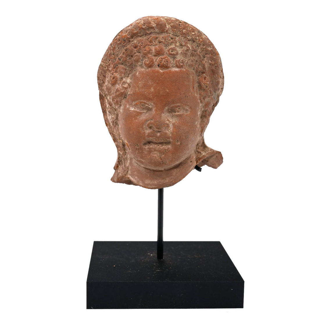 Roman Terracotta Head of a Nubian