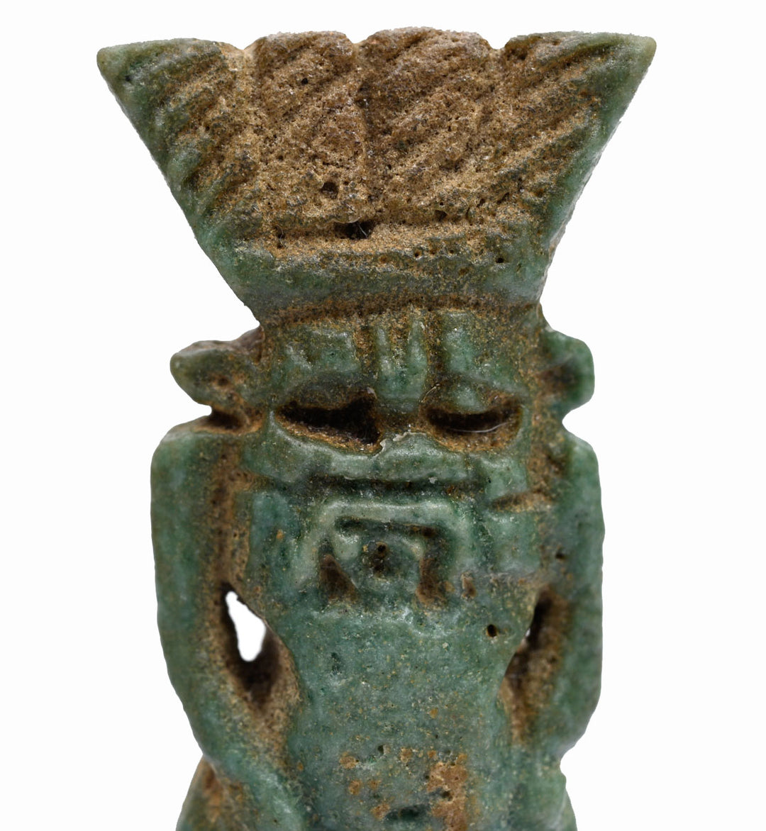Egyptian Faience Amulet of Bes