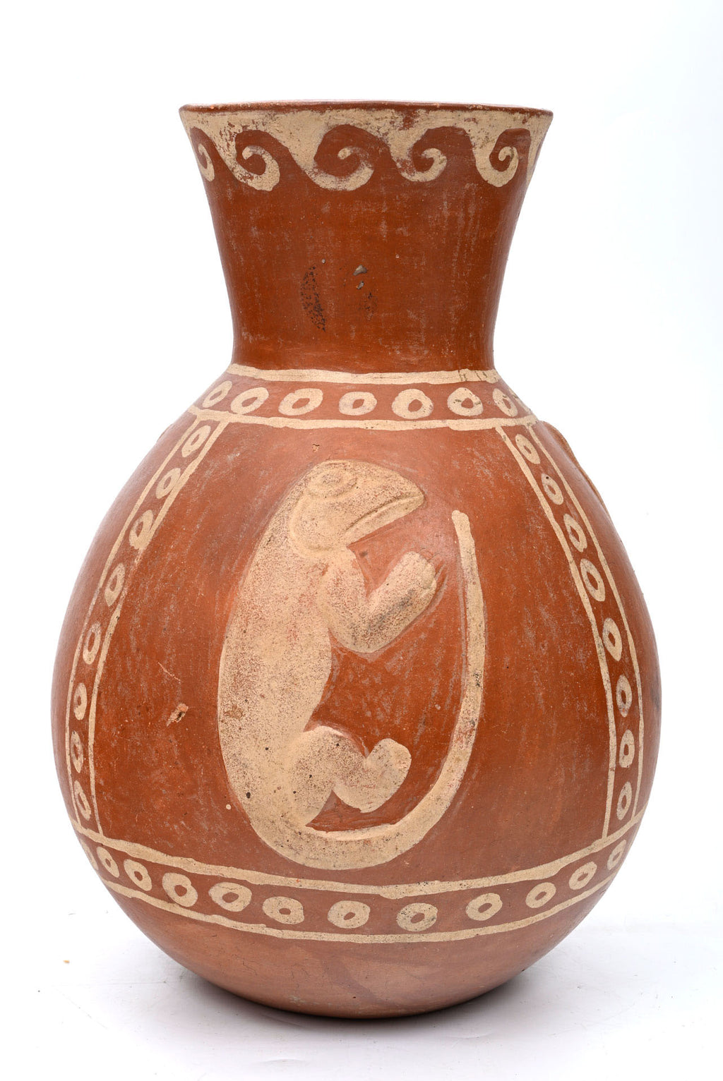 Moche Modeled Lizard Jar with Panels