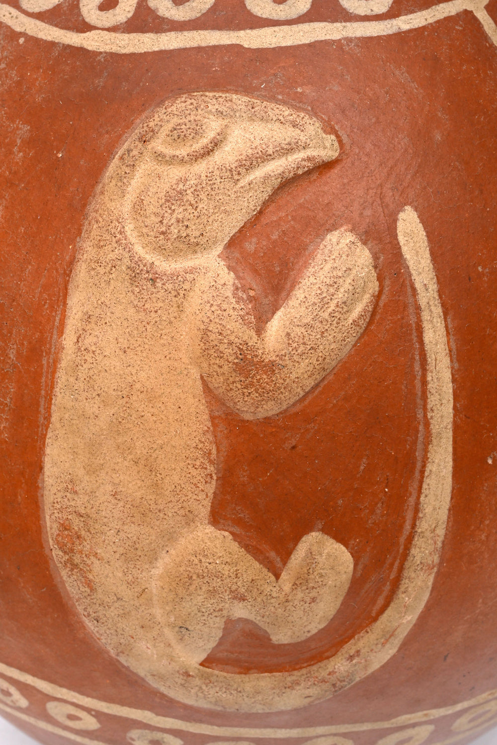 Moche Modeled Lizard Jar with Panels