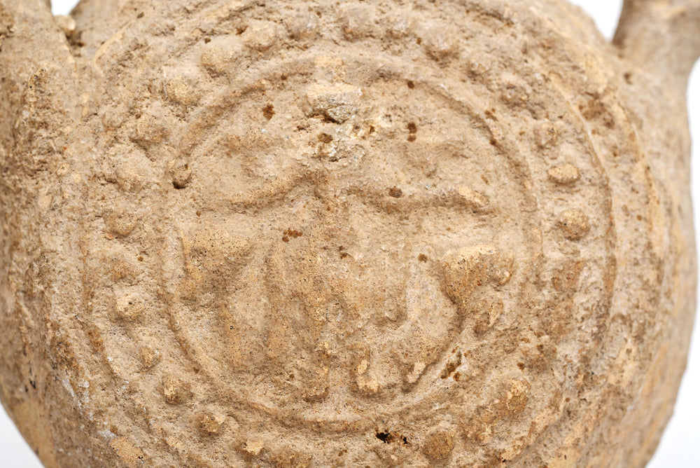 Early Byzantine terracotta Pilgrim Flask (ampulla) 