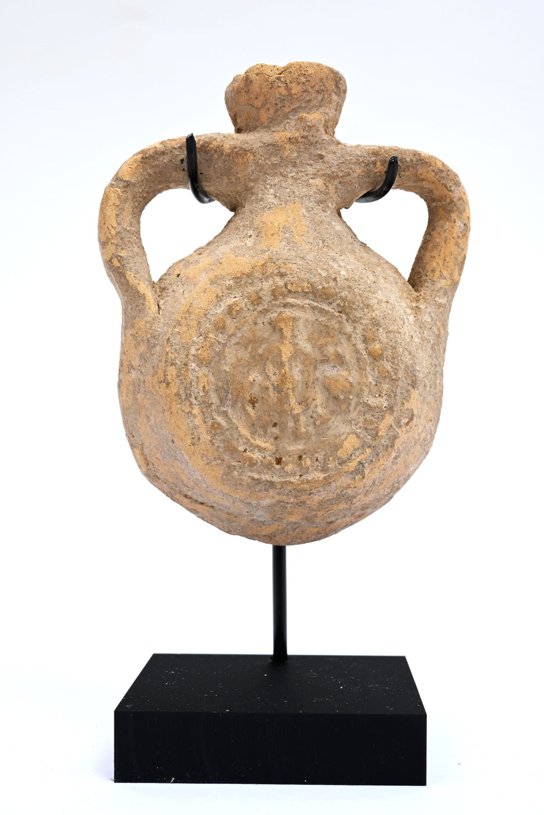 Early Byzantine terracotta Pilgrim Flask (ampulla) 
