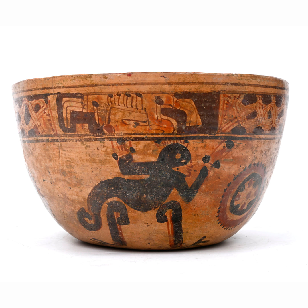 Maya Polychrome Pottery Bowl  