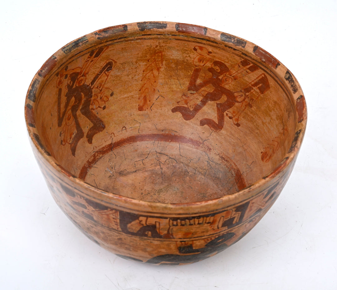 Maya Polychrome Pottery Bowl  