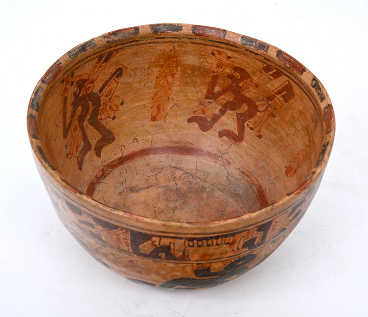 Maya Polychrome Pottery Bowl  