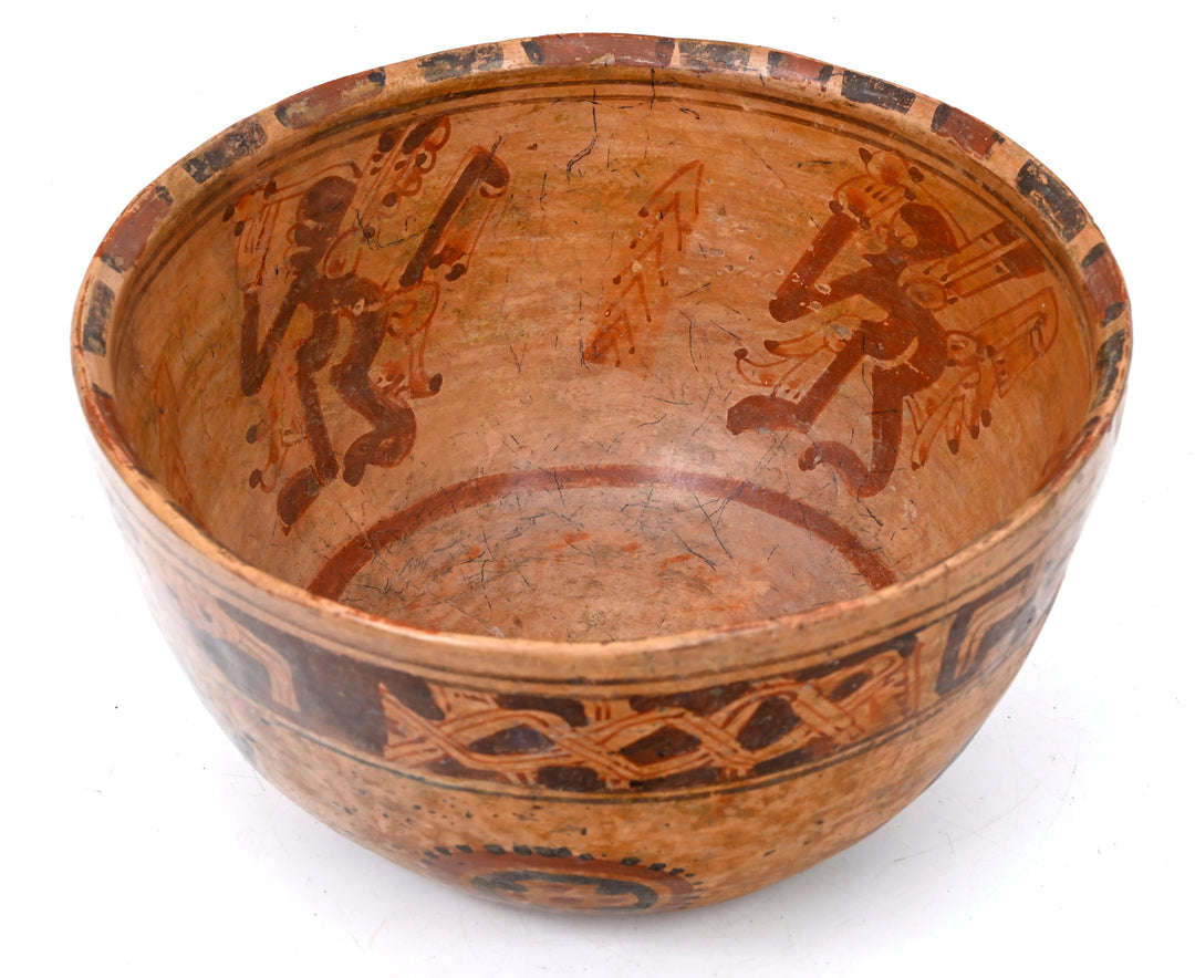 Maya Polychrome Pottery Bowl  
