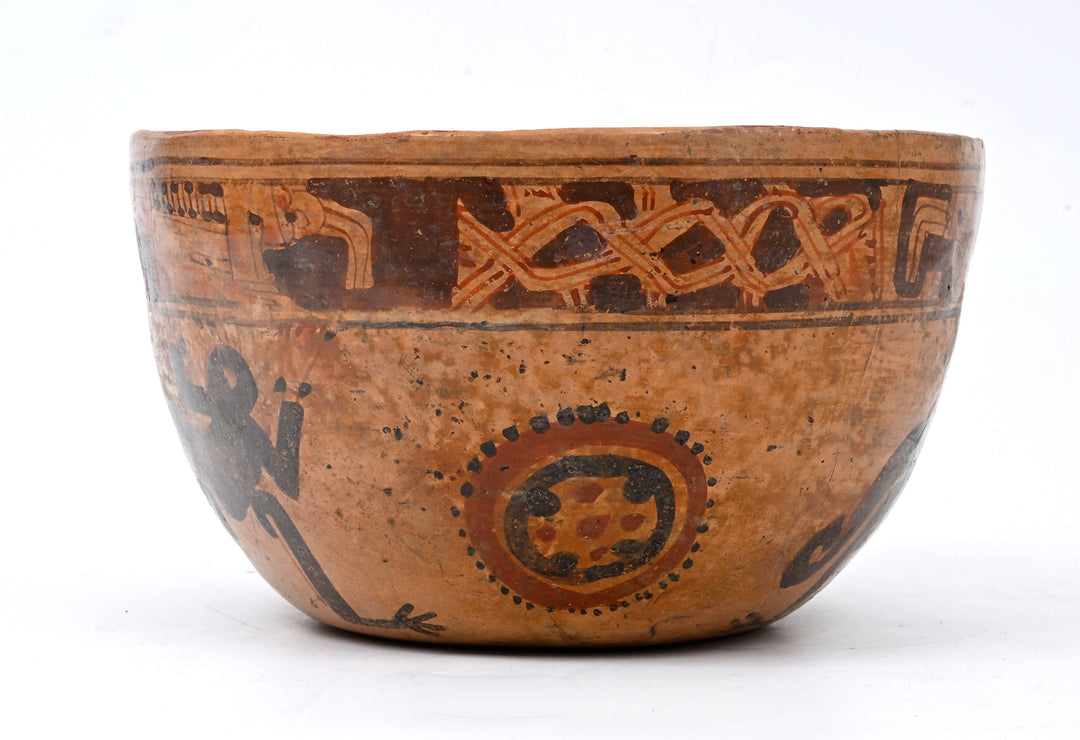 Maya Polychrome Pottery Bowl  