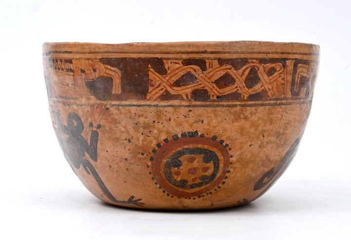 Maya Polychrome Pottery Bowl  