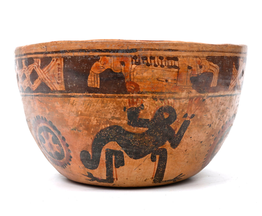 Maya Polychrome Pottery Bowl  