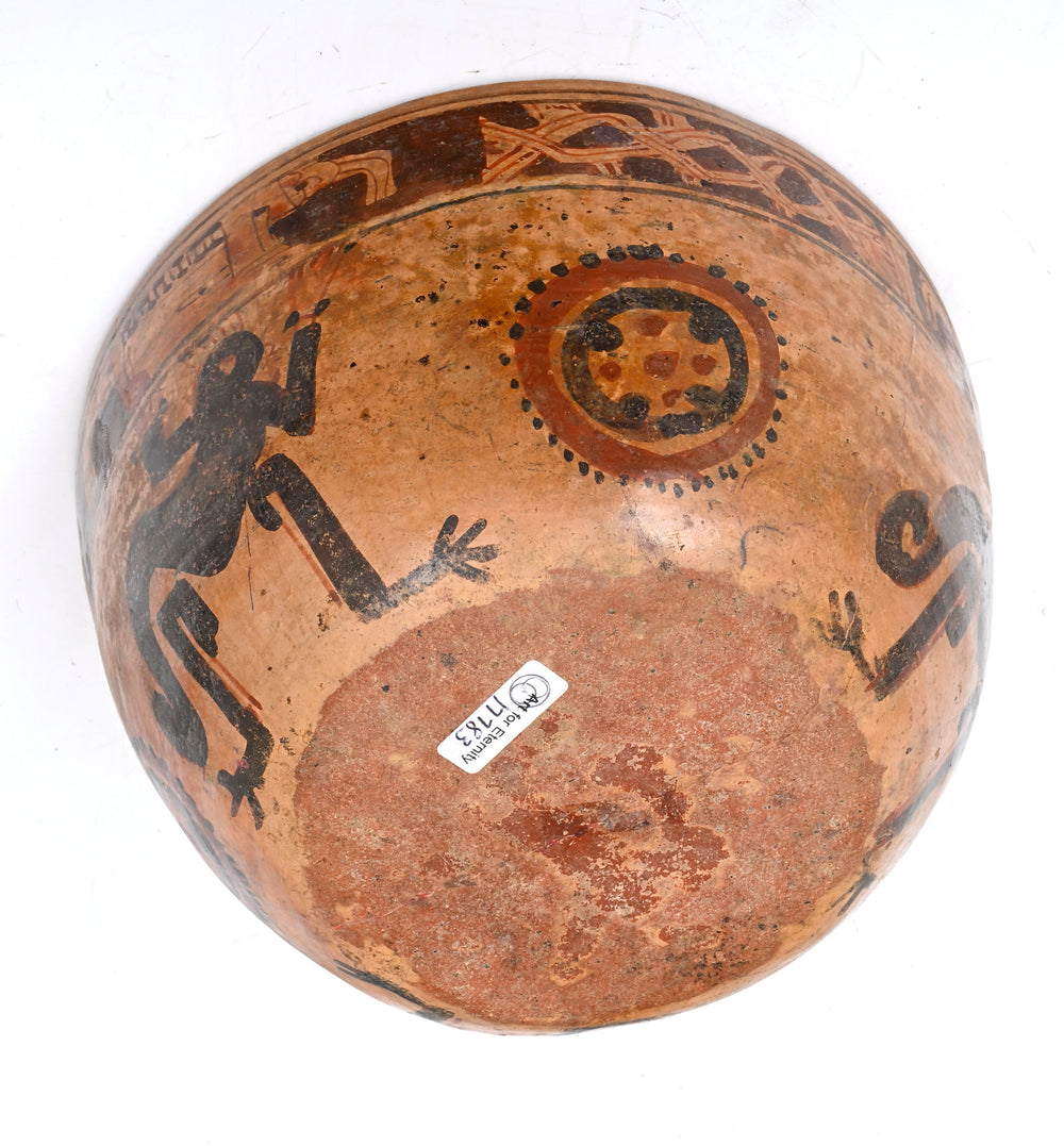 Maya Polychrome Pottery Bowl  
