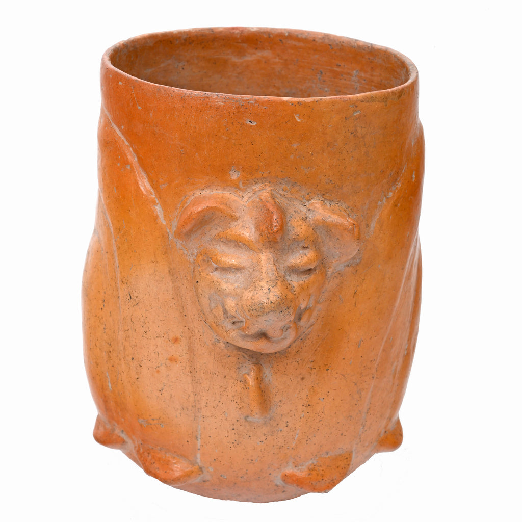Maya Tohil Plumbate Effigy Vessel Depicting a Jaguar 