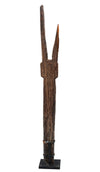 Chancay Carved Wood Ceremonial Post Finial