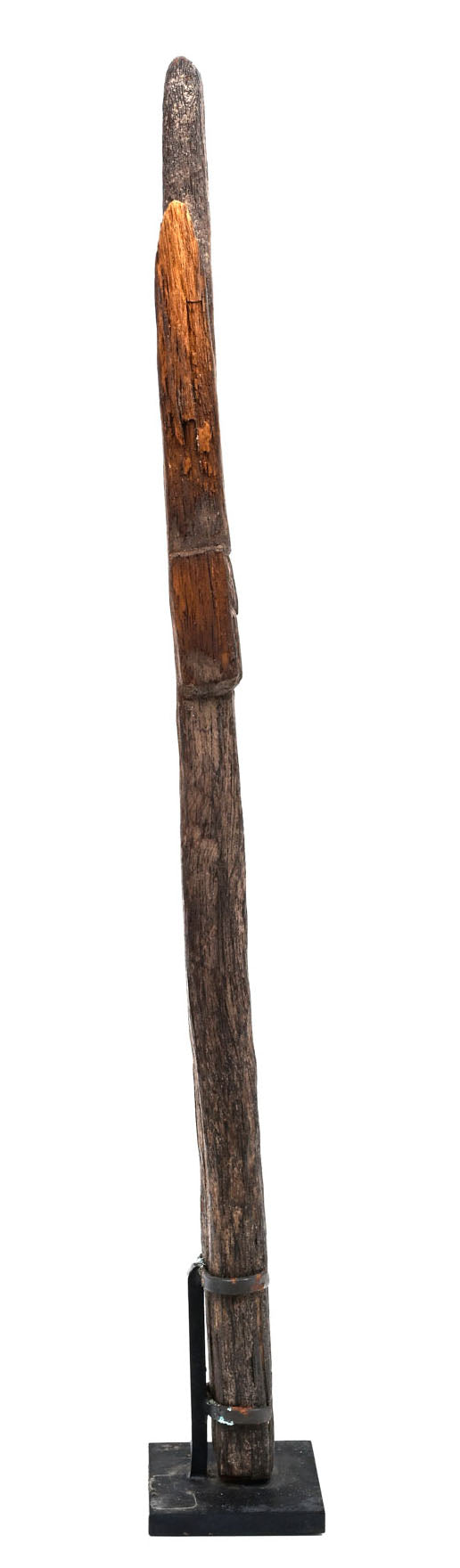 Chancay Carved Wood Ceremonial Post Finial