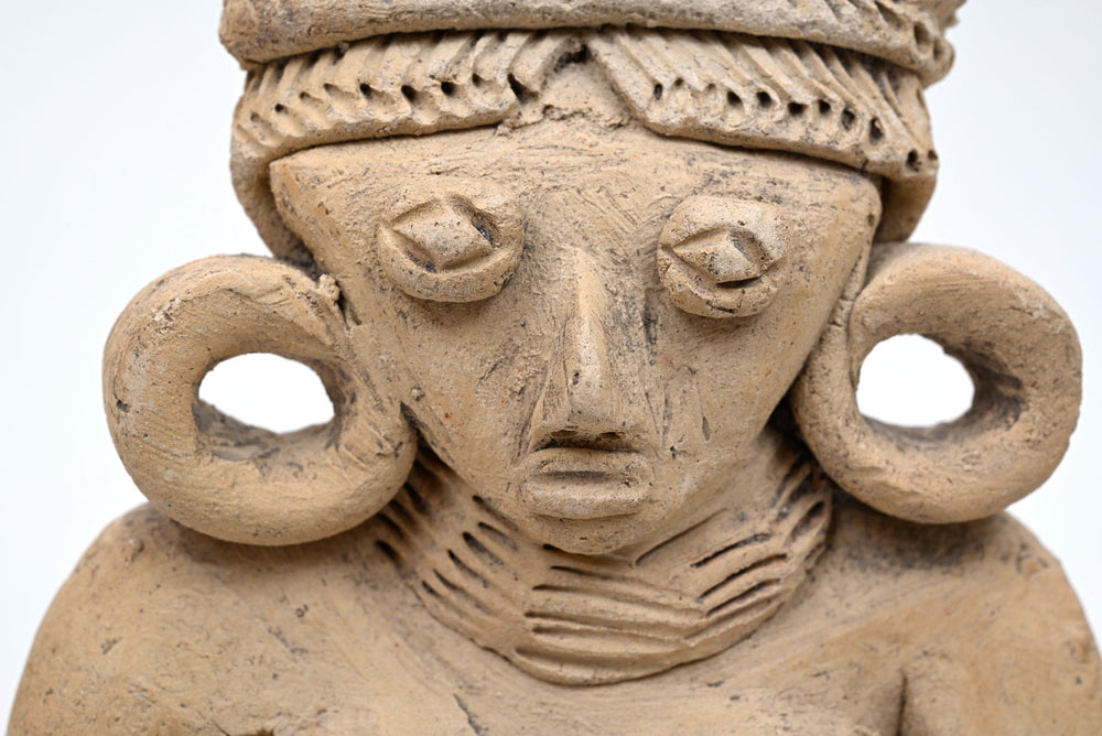 Michoacan Pottery Standing Female Figure 