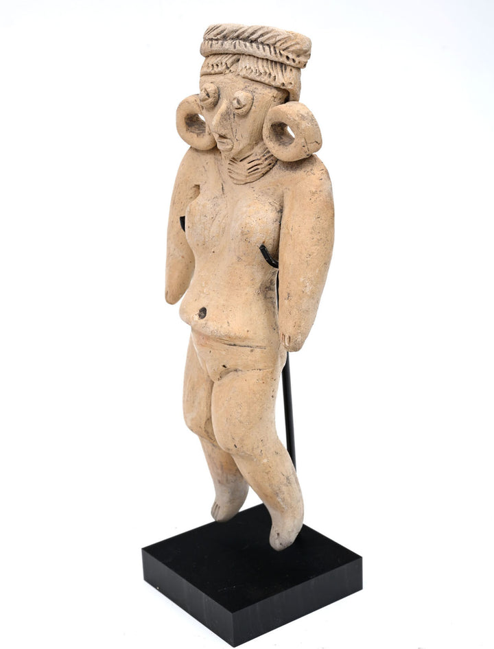 Michoacan Pottery Standing Female Figure 
