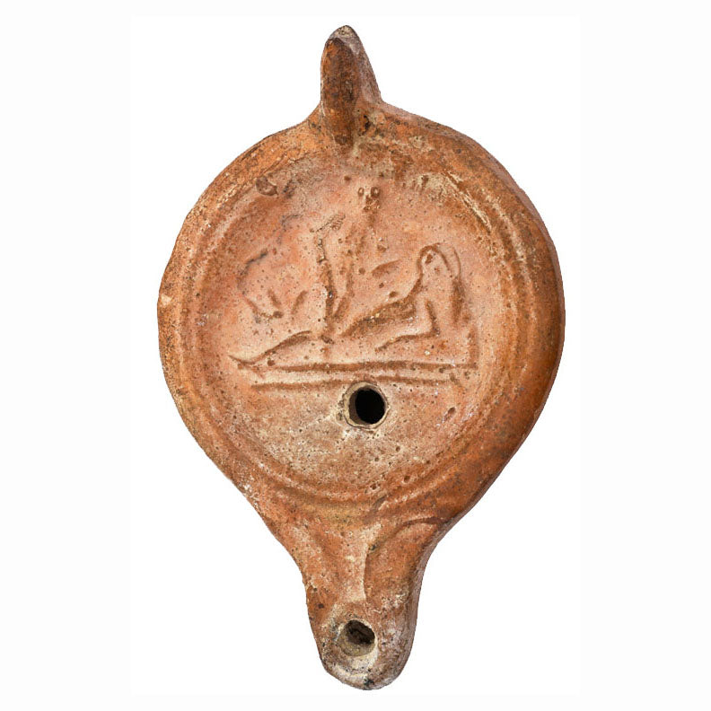 Roman Terracotta Erotic Oil Lamp 