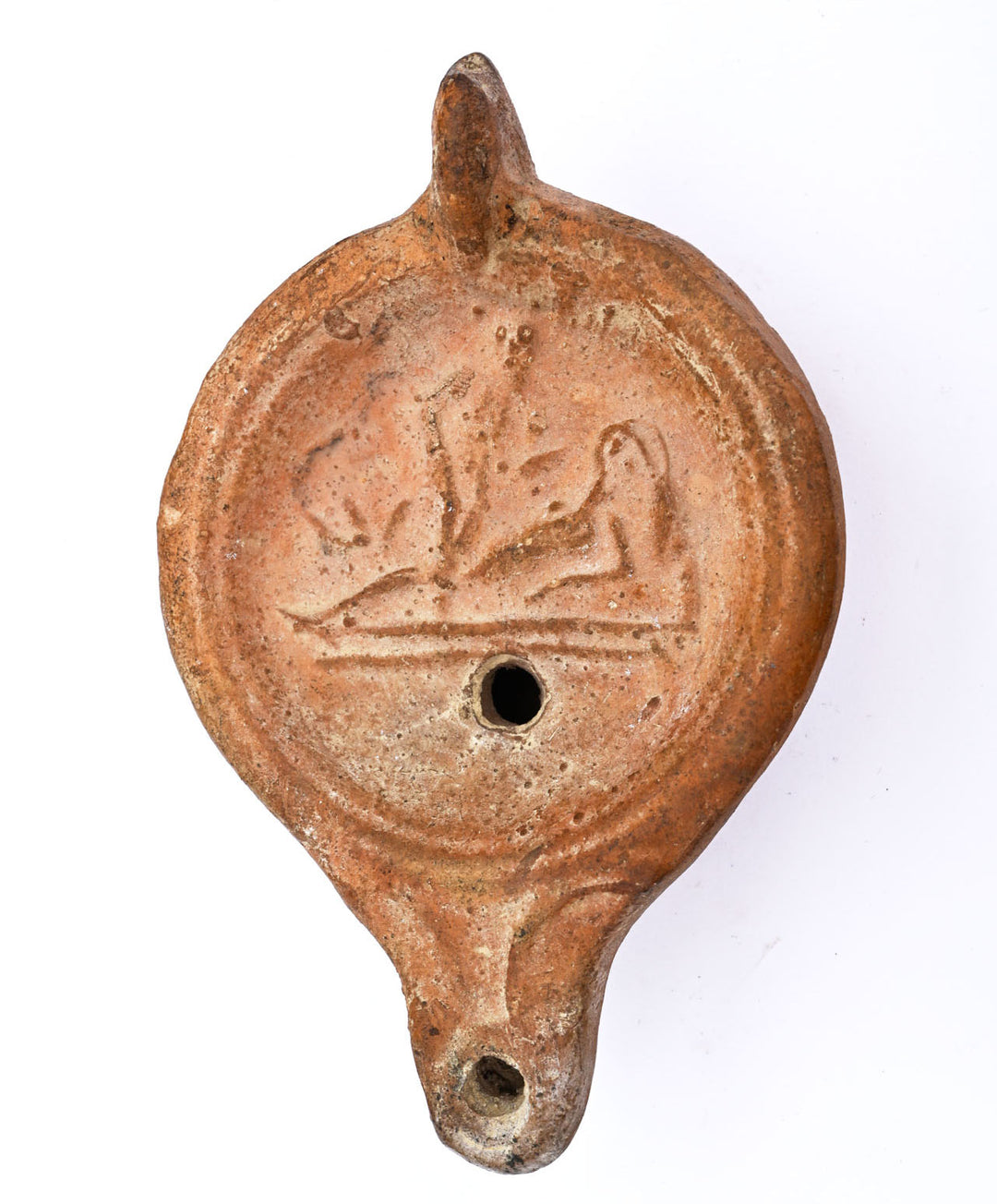 Roman Terracotta Erotic Oil Lamp 