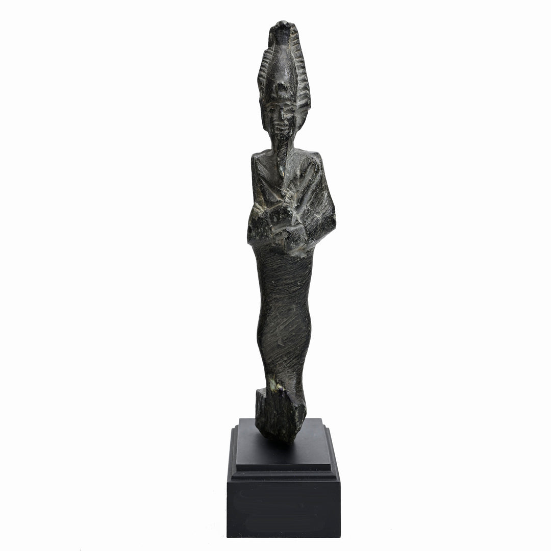 Egyptian Steatite Stone Standing Osiris