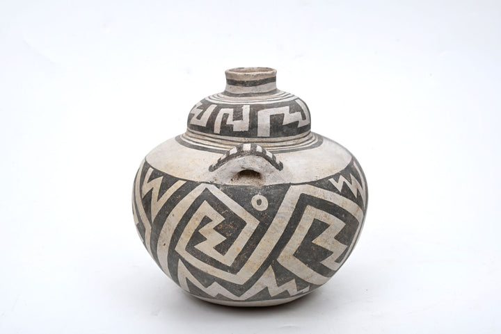 Anasazi  Black-on-White Pottery Jar