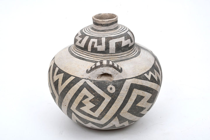 Anasazi  Black-on-White Pottery Jar
