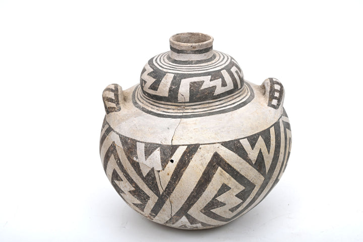 Anasazi  Black-on-White Pottery Jar