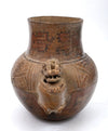 Costa Rica  Painted and Incised Jaguar Effigy Urn 