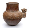 Costa Rica  Painted and Incised Jaguar Effigy Urn 