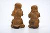 Pair of Cost Rician Pottery Seated Figures