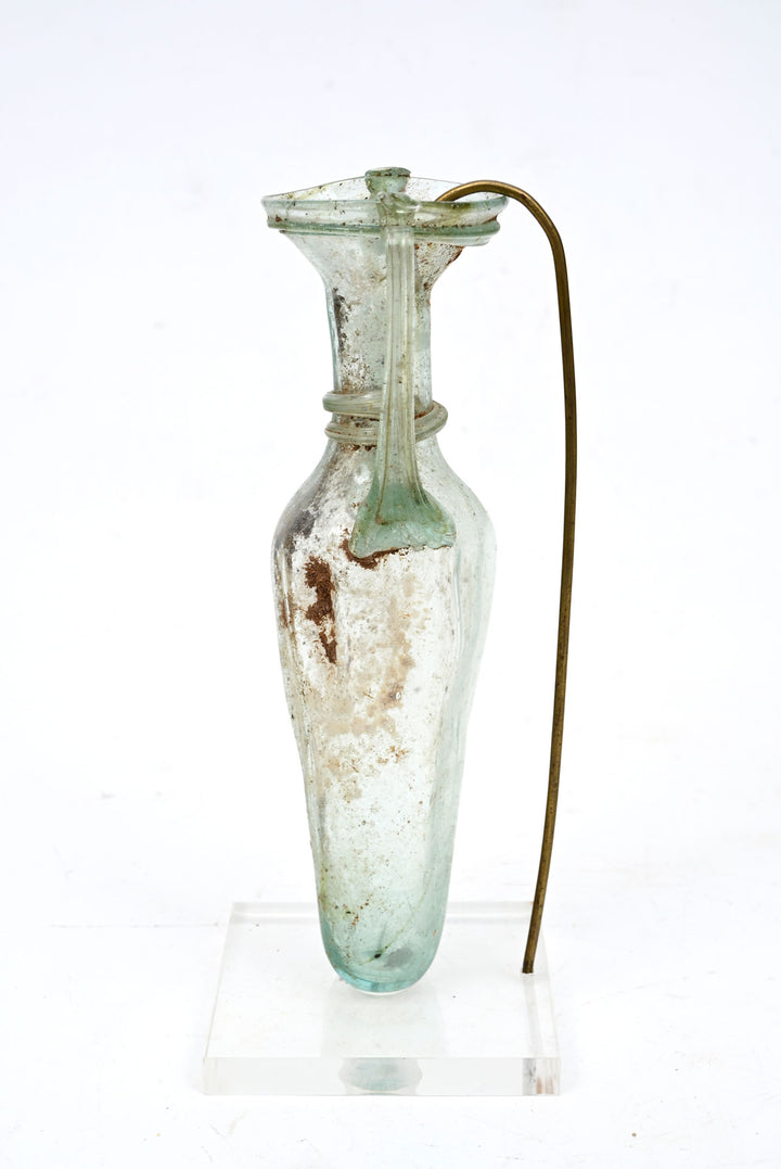 Roman green Glass Amphoriskos