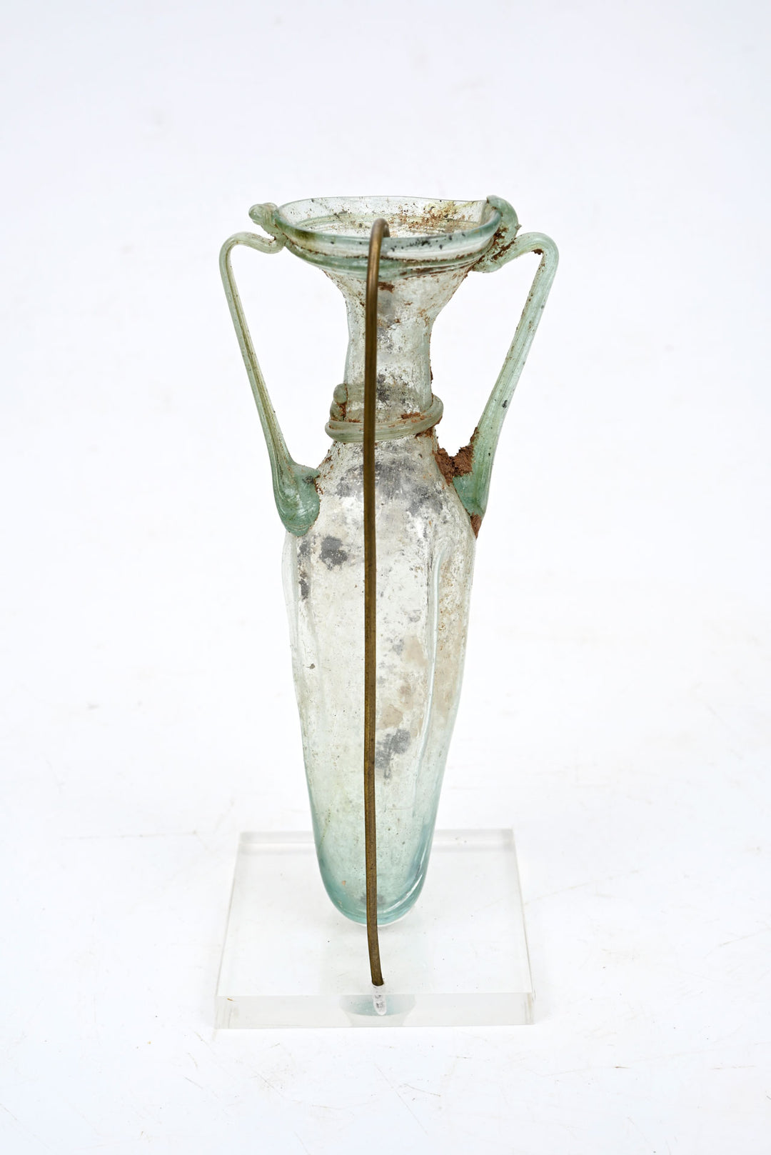 Roman green Glass Amphoriskos