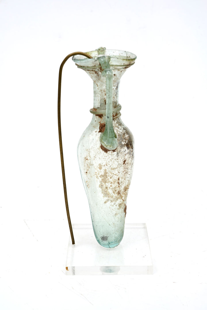Roman green Glass Amphoriskos