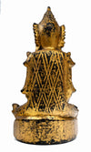 Burmese Shan Gilt Lacquered Wood Crowned Buddha