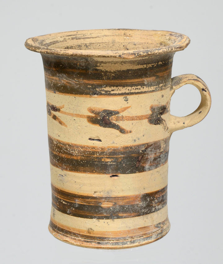 Daunian Bichrome Pottery Kyathos / Tankard