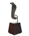 Egyptian Bronze Cobra Uraeus Crown Finial