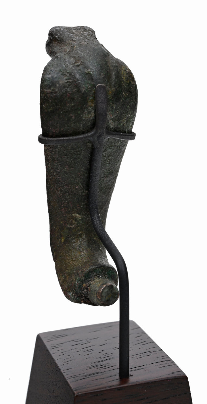 Egyptian Bronze Cobra Uraeus Crown Finial