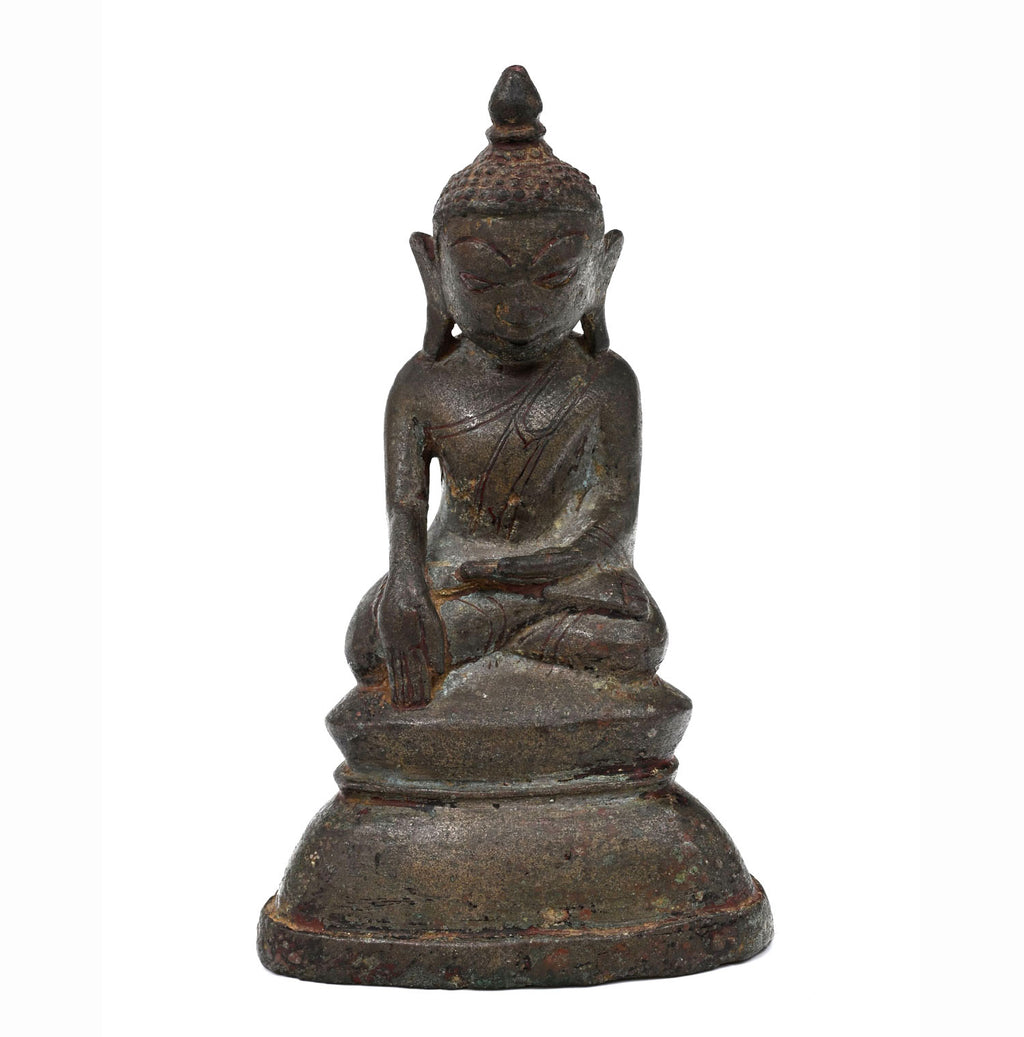 Burmese Bronze Seated Buddha, Shan States, Myanmar