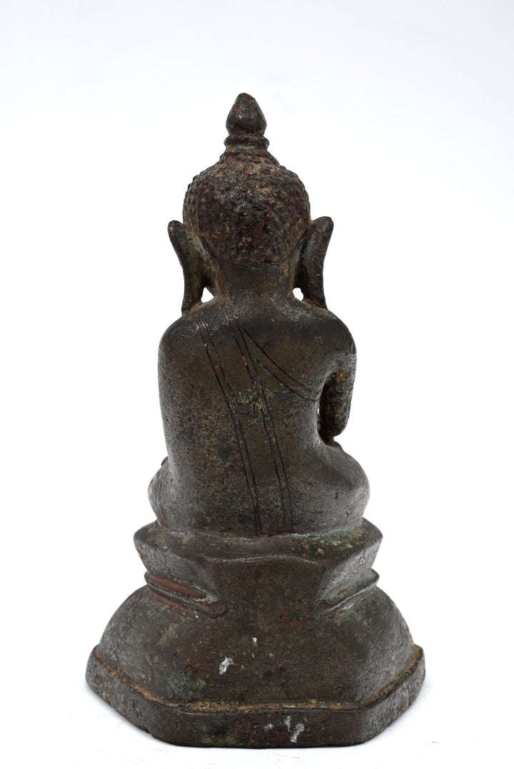 Burmese Bronze Seated Buddha, Shan States, Myanmar